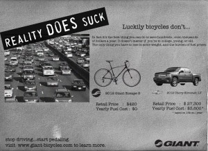Giant Bicycles' response to GM ad