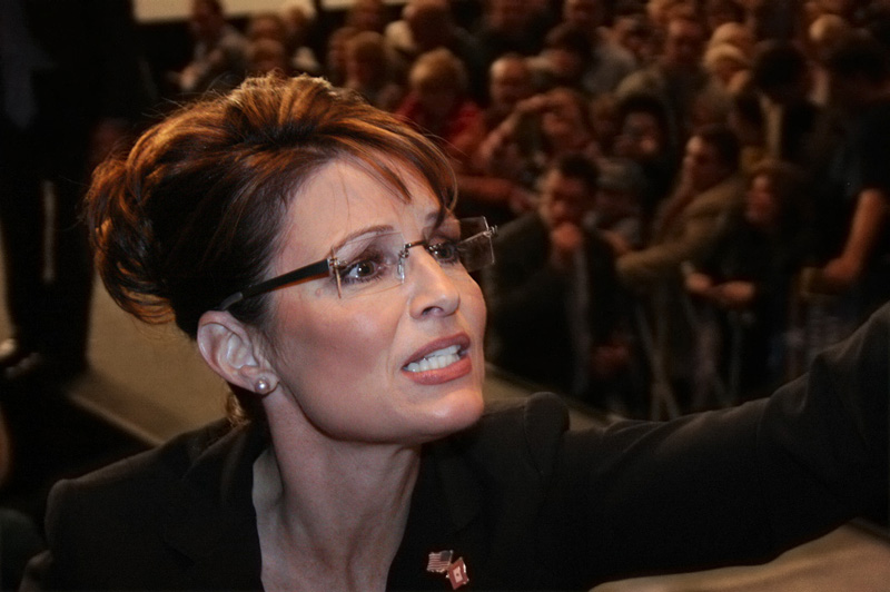 Sarah Palin places second again.